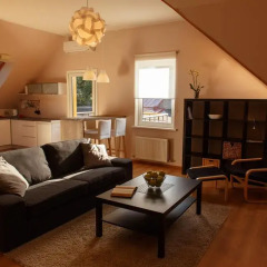 Апартаменты Vecbulduri Apartment Jurmala Апартаменты с разными типами кроватей фото 4