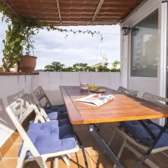 Отель Ático, Terraza & Barbacoa, Park Güell, Apartamento балкон