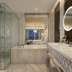 Отель Waldorf Astoria Dubai Palm Jumeirah 5* Улучшенный номер с различными типами кроватей фото 8