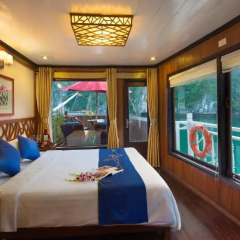 Отель Gray Line Halong Cruise 4* Люкс с различными типами кроватей фото 7