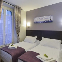 Отель Hôtel du Quai de Seine 2* Стандартный номер с различными типами кроватей фото 5