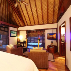 Отель Hilton Moorea Lagoon Resort and Spa 5* Бунгало с различными типами кроватей