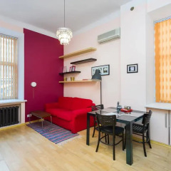 Апартаменты Four Squares Apartments on Tverskaya Апартаменты с двуспальной кроватью фото 29