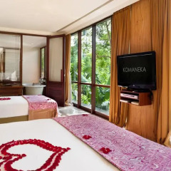 Отель Komaneka at Bisma 5* Семейный люкс с двуспальной кроватью фото 9