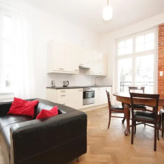 Апартаменты Marina Apartments Apartament Wzorcownia Сопот комната для гостей фото 2