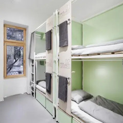 Flow Hostel Кровать в общем номере с двухъярусной кроватью фото 13
