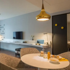 Отель Capri by Fraser Frankfurt Студия Делюкс с различными типами кроватей фото 6