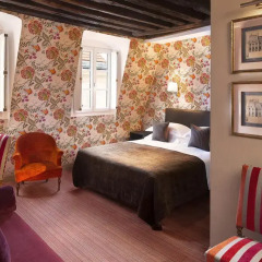 Отель Hôtel Saint Paul Rive Gauche 4* Стандартный семейный номер с двуспальной кроватью