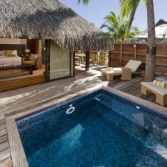 Отель Hilton Moorea Lagoon Resort and Spa 5* Бунгало с различными типами кроватей фото 2