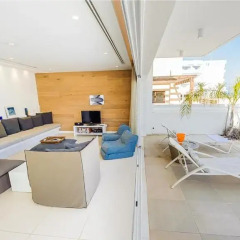 Отель Oceanview Villa 100 Кипр, Протарас - отзывы, цены и фото номеров - забронировать отель Oceanview Villa 100 онлайн комната для гостей фото 2