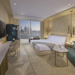 Отель Five Palm Jumeirah Dubai Номер Luxe с различными типами кроватей фото 3