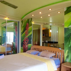 Отель Viewtalay Beachfront by ND Улучшенные апартаменты с различными типами кроватей фото 10
