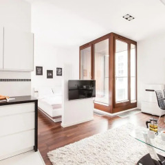 Отель Apartment4you Select Kolejowa Студия с различными типами кроватей фото 33