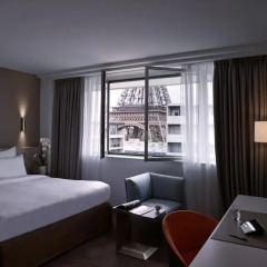 Отель Pullman Paris Tour Eiffel 4* Улучшенный номер разные типы кроватей фото 2