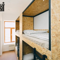 Гостиница SolHostel Кровать в общем номере с двухъярусной кроватью