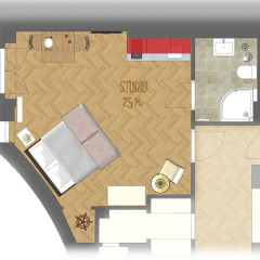 Отель EPIFANIE - apartments Чехия, Прага - отзывы, цены и фото номеров - забронировать отель EPIFANIE - apartments онлайн комната для гостей фото 5