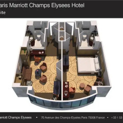 Paris Marriott Champs Elysees Hotel 5* Люкс с различными типами кроватей фото 4