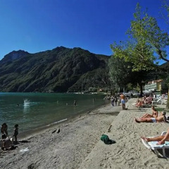 Отель La Piazza Porlezza Порлецца пляж фото 2