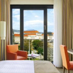 Отель InterCityHotel Leipzig 4* Стандартный номер с различными типами кроватей фото 5