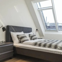 Отель Penthouse Stephansplatz Люкс с различными типами кроватей фото 22