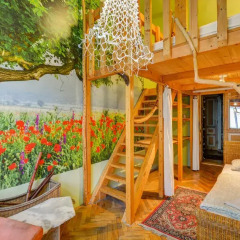 Artharmony Pension & Hostel Номер с общей ванной комнатой с различными типами кроватей (общая ванная комната) фото 7