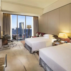 Отель Hilton Guangzhou Tianhe 5* Стандартный номер с разными типами кроватей фото 3