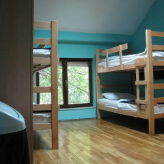 Star Hostel Belgrade Кровать в общем номере с двухъярусной кроватью