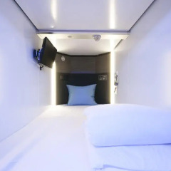 Spa & Capsule Hotel GrandPark-Inn Yokohama 2* Капсула в мужском общем номере фото 4
