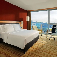 Отель Courtyard by Marriott Düsseldorf Hafen Германия, Дюссельдорф - отзывы, цены и фото номеров - забронировать отель Courtyard by Marriott Düsseldorf Hafen онлайн комната для гостей