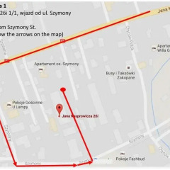 Отель Witkacówka Закопане городской автобус