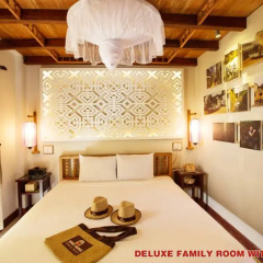 Vinh Hung Library Hotel 3* Семейный номер Делюкс с двуспальной кроватью фото 8