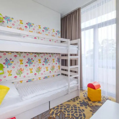 Hotel Lielupe by SemaraH 4* Стандартный семейный номер разные типы кроватей фото 3