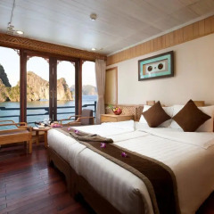 Отель Halong Glory Cruise 4* Номер Делюкс с различными типами кроватей фото 14