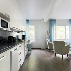 Апартаменты Forenom Serviced Apartments Helsinki Lapinlahdenkatu Апартаменты разные типы кроватей фото 7