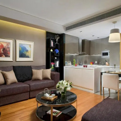 Отель Ascott Raffles City Beijing 4* Апартаменты Премиум с различными типами кроватей фото 3