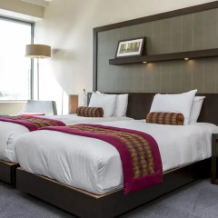 Отель Hilton London Canary Wharf 4* Представительский номер с различными типами кроватей фото 6