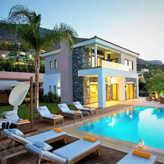 Отель Irida Villa Вилла с различными типами кроватей фото 29