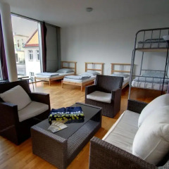 Heart of Gold Hostel Berlin Кровать в общем номере с двухъярусной кроватью