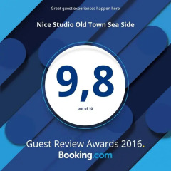 Апартаменты Nice Studio Old Town Sea Side балкон