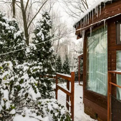 Гостиница Winter Cottage In Peredelkino With Sauna Коттедж с различными типами кроватей фото 22