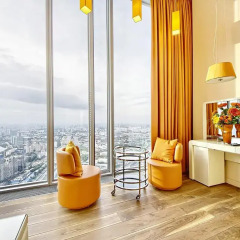 Апартаменты Sky Apartments Rentals Service Студия Делюкс с разными типами кроватей фото 23