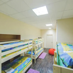 Мини-Отель Компас Кровать в общем номере с двухъярусной кроватью фото 9