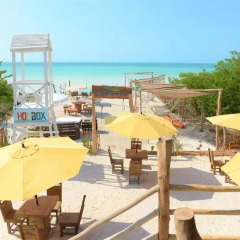 Отель Casa Blatha Holbox 3* Стандартный номер с различными типами кроватей фото 12