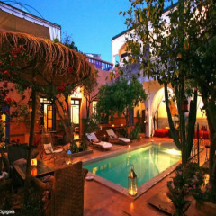 Отель Riad Les Cigognes Марокко, Марракеш - отзывы, цены и фото номеров - забронировать отель Riad Les Cigognes онлайн бассейн фото 3