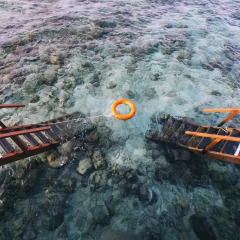 Отель Adaaran Prestige Water Villas Медупару приотельная территория