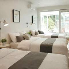 Отель The Mei Haus Hongdae 3* Стандартный семейный номер с двуспальной кроватью фото 25