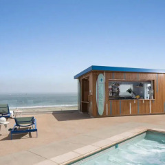 Отель Dream Inn Santa Cruz пляж