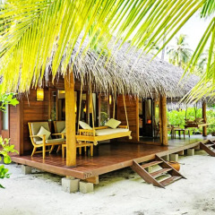 Отель Medhufushi Island Resort 4* Вилла с различными типами кроватей фото 5