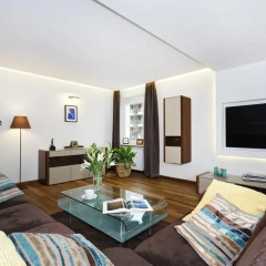 Отель ASKI New Powisle Apartment Польша, Варшава - отзывы, цены и фото номеров - забронировать отель ASKI New Powisle Apartment онлайн комната для гостей фото 2