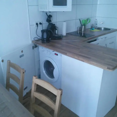 Отель Messewohnung in Düsseldorf Rath Дюссельдорф в номере